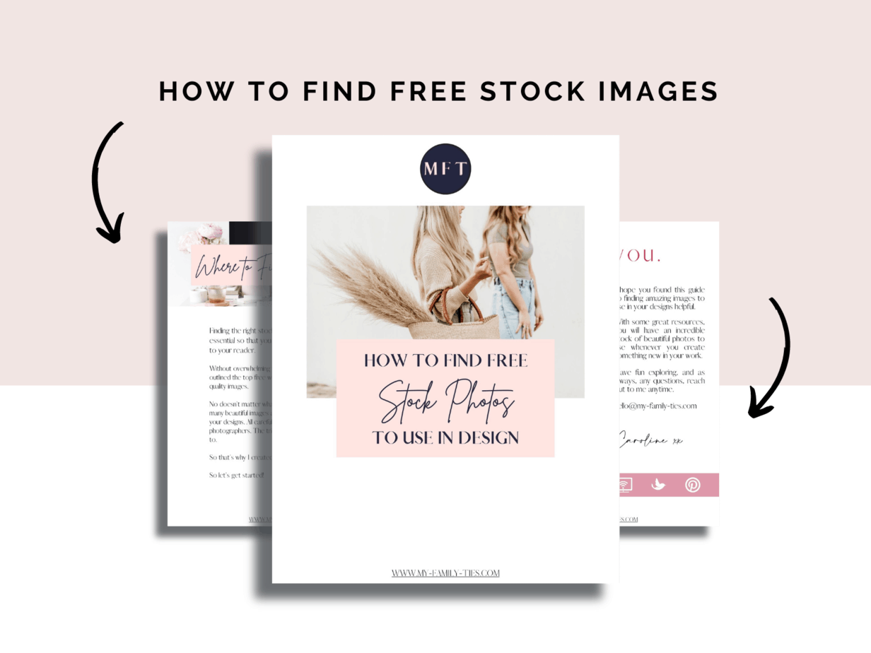 Free PDF download : How to find free stock images to use in your designs. Handy tips to get free high resolution images to use online in your small business.