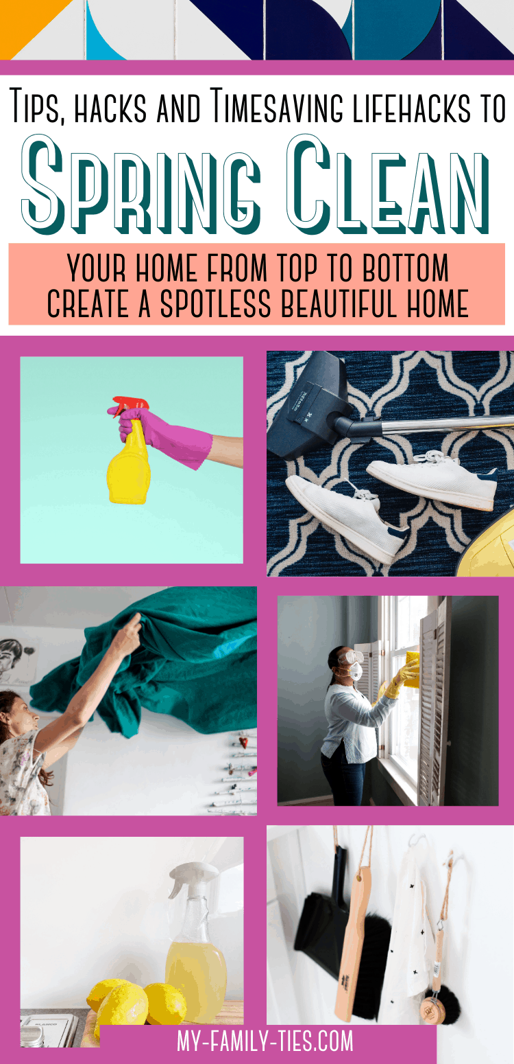 From slovenly to spotless: quick spring cleaning hacks to keep your home clean and organized. Cleaning Tips and lifehacks to keep your home tidy, organized and clean. Your Spring cleaning schedule doesn't need to take hours, with these cleaning tips you can clean your home in no time. Start a Spring cleaning routine to organize and clean your home in less time.