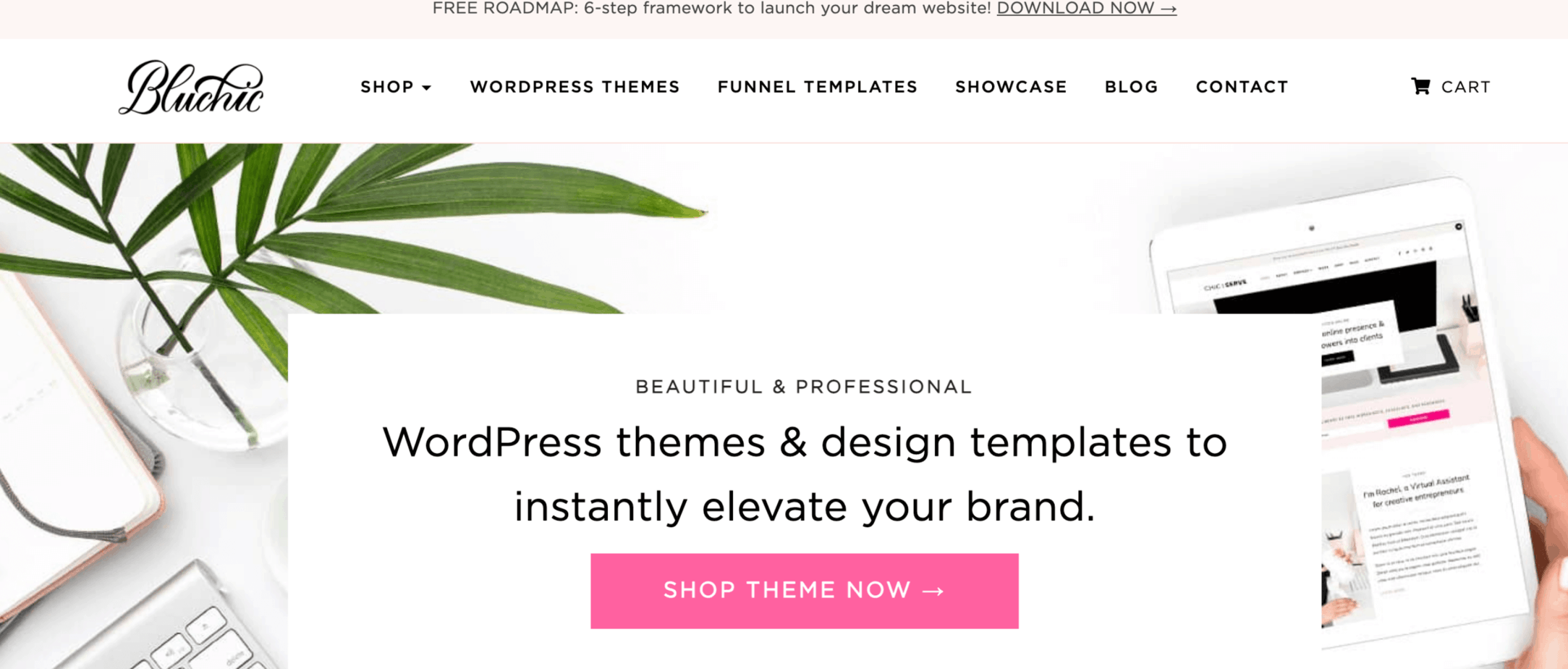 Bluchic WordPress themes with feminine designs that look professional and beautiful - all are fully responsive.