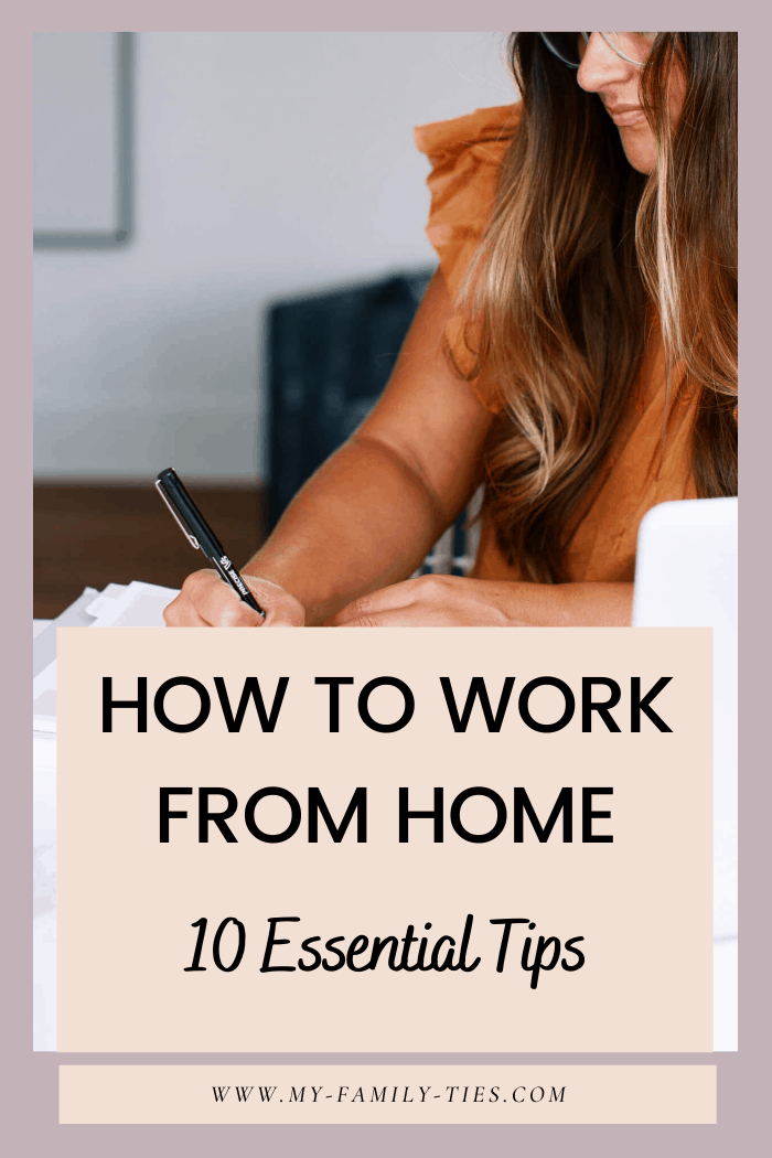 10 tips and essential life hacks to productively work from home and have a harmonious work-life balance. Working from home doesn’t have to be stressful or unproductive, use our helpful strategies to overcome home-based distractions and get your work done easily without spending hours procrastinating! Productivity | Daily Routine | Time blocking | Motivation | blogging tips | #workfromhome #makemoneyfromhome #productivitytips
