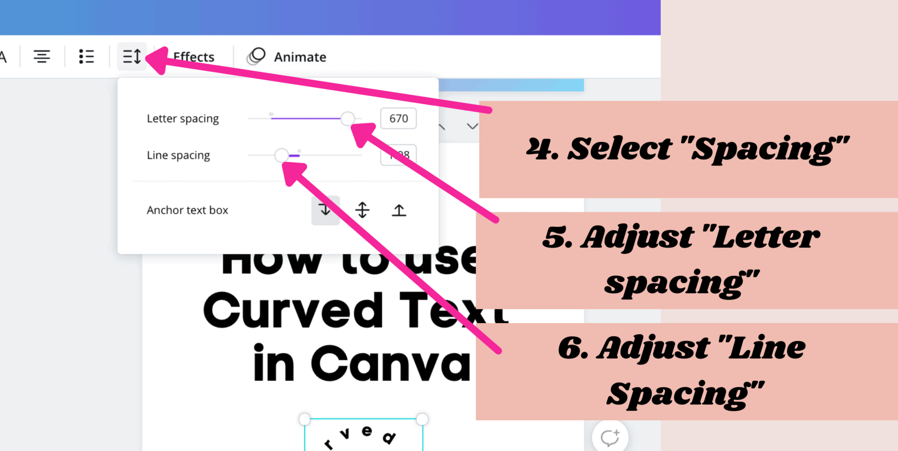 Learn how to curve text or create wavy text easily in Canva with our Canva Tips. Using Canva's curved text generator is fun and easy to do and you can create beautiful graphics to use online.